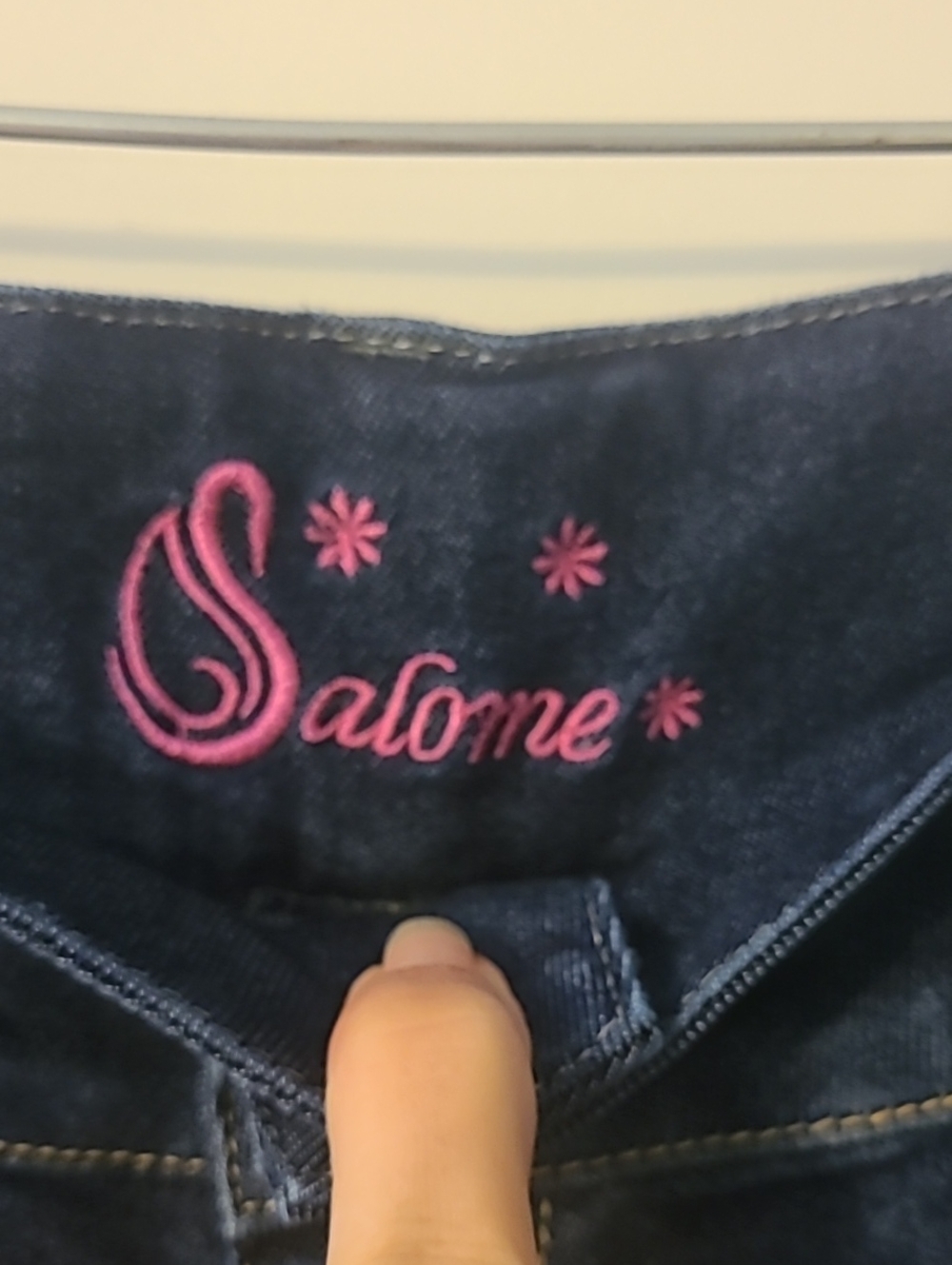 Salome Colombian Women's Levanta Cola "Butt Lift" Bootcut Jeans Dark Wash - Picture 6 of 9